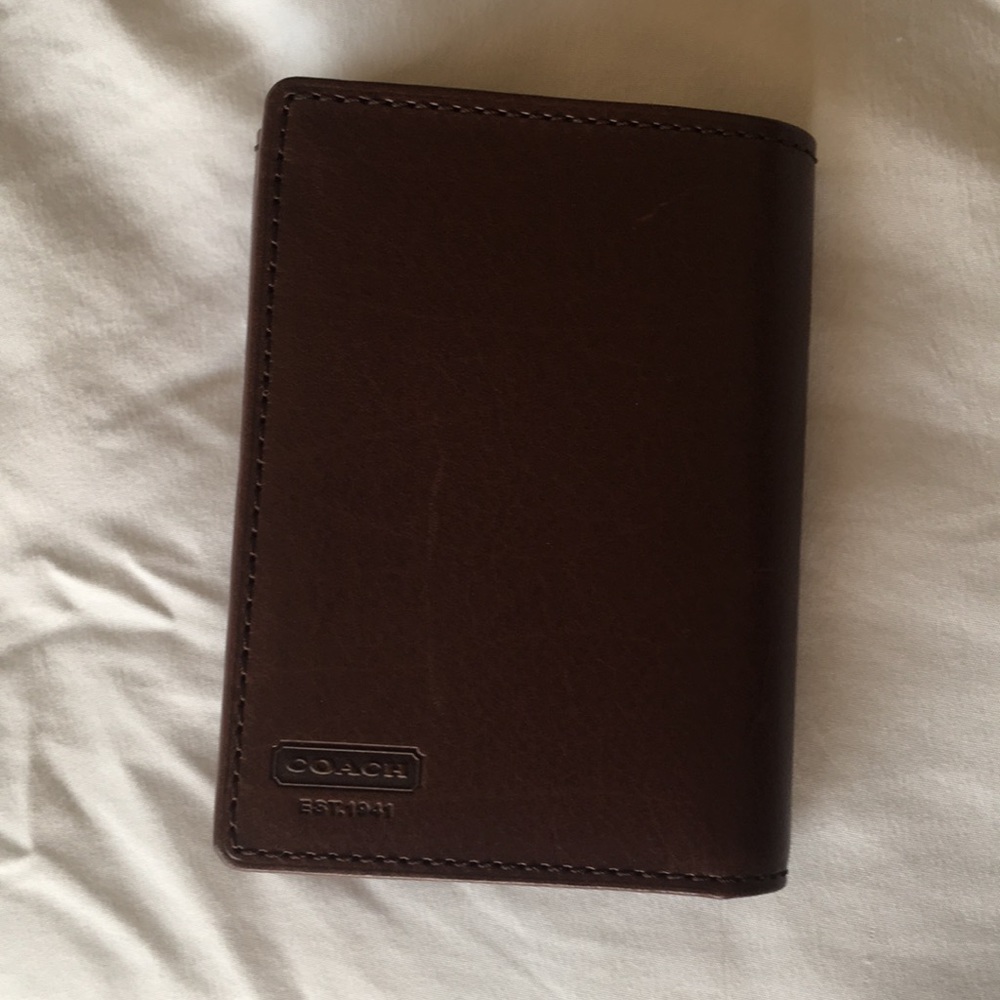 Coach Water Buffalo Trifold Wallet